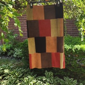 Vintage Sued patch work skirt